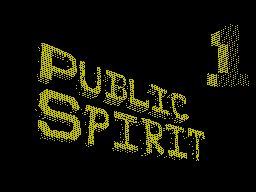 Public Spirit #01 - Журнал для ZX Spectrum