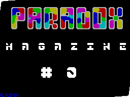 <b>Credits</b> - Вот и вышел в свет первый номер минской компьютерной газеты PARADOX.