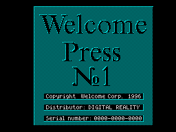 Welcome Press #01 - Журнал для ZX Spectrum