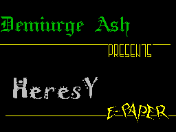Heresy #01