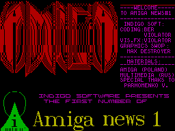 Amiga News #01 - Газета для ZX Spectrum