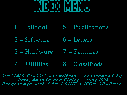 Sinclair Classic #01